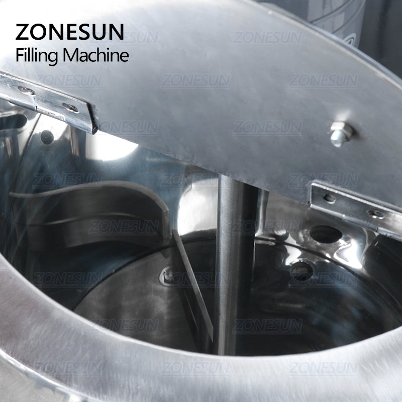 Máquina de enchimento de pasta de aquecimento ZONESUN 15L 30L Aquecedor de mistura