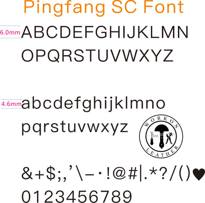 ZONESUN 184PCS Conjunto de letras del alfabeto Sello de latón para iniciales personalizadas