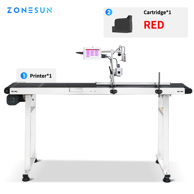 Zonesun ZS-DC127 Inline Printer Red Ink