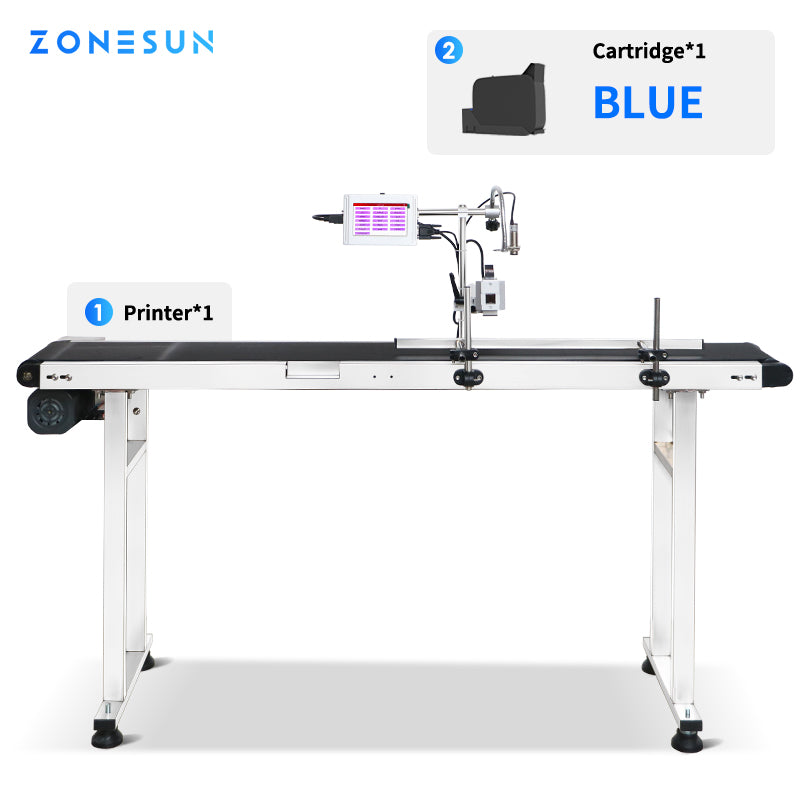 Zonesun ZS-DC127 Inline Printer Blue Ink