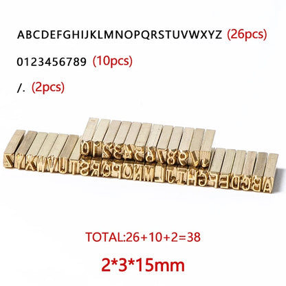 ZONESUN DY-8 letter Set Copper Number Customized Letter for code printing machine