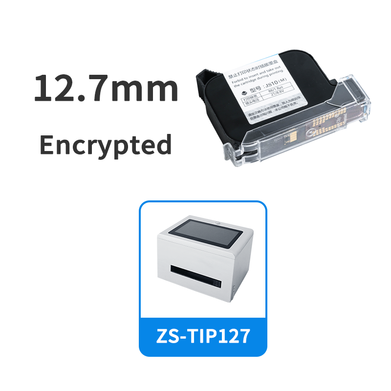 Caja de tinta ZONESUN para máquina de codificación de impresora de inyección de tinta inteligente de mano