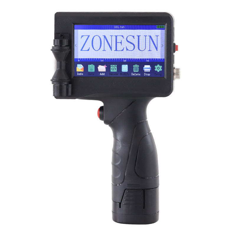 ZONESUN ZS-HIP127 Impressora a jato de tinta portátil máquina de codificação