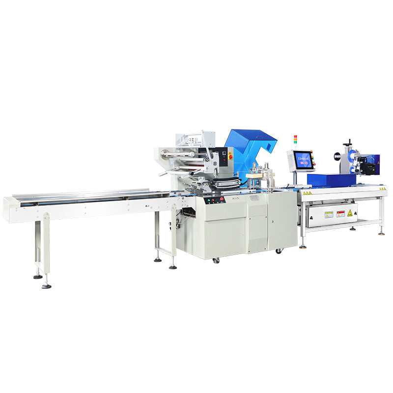 Zonesun ZS-ZBTB1 Horizontal Flow Wrapper with Weigh-Price Labeler