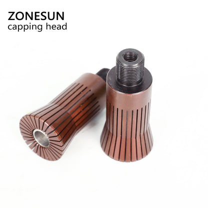 ZONESUN 13/15/18/20mm Cabezal de tapado personalizado para máquina tapadora de perfume