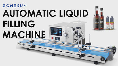 ZONESUN Automatic Liquid Bottle Filling Machine Juice Filler Magnetic Pump Conveyor Small Scale Production ZS-MPYT250C