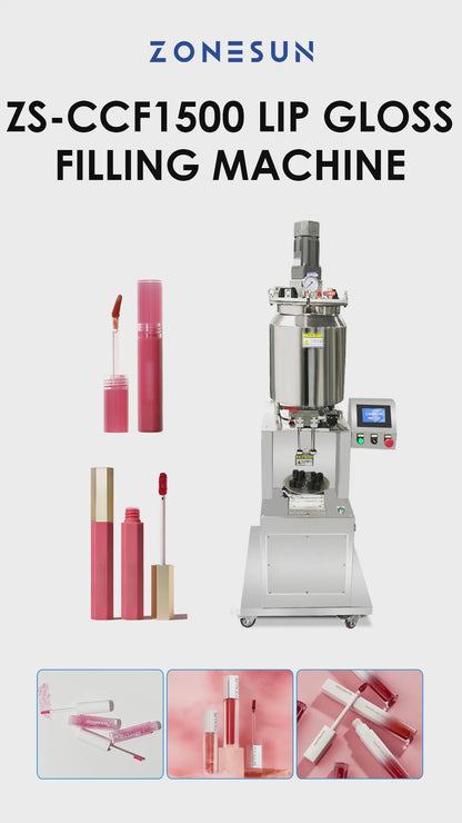 Zonesun ZS-CCF1500 Lip Gloss Filling Machine Video