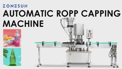 ZONESUN Automatic ROPP Capping Machine Cap Sealing Roll On Pilfer Proof Bottle Closure System Olive Oil Packaging ZS-XG440C4