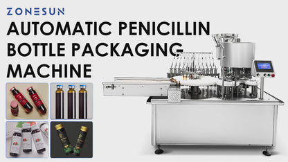 ZONESUN Automatic Vial Filling and Sealing Machine Ampoule Bottles Oral Solutions Packaging Equipment ZS-AFC12P