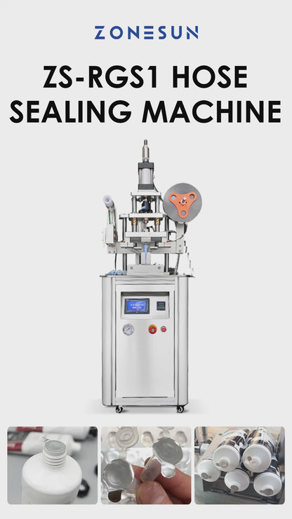 Zonesun ZS-RGS1 Tube Orifice Foil Sealing Machine Video