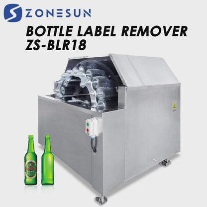 ZONESUN Bottle Label Remover Machine Wine Beer How To Remove Labels From Bottles Taking Off Stickers Equipment ZS-BLR18