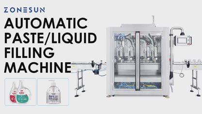 ZONESUN ZS-VTPF4 Automatic Continuous Motion Filler Servo Tracking Liquid Filling Machine