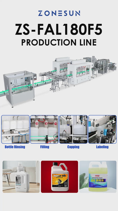 Zonesun ZS-FAL180F5 Corrosive Liquid Production Line Video