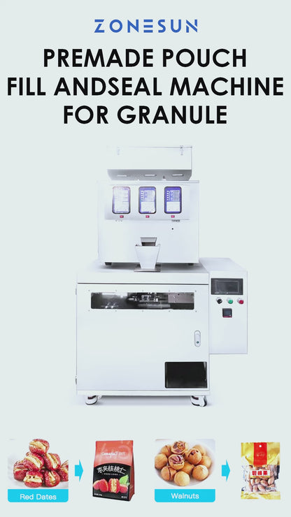 Zonesun ZS-AFS04 Premade Pouch Packing Machine for Granules