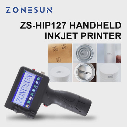 Máquina de codificación de impresora de inyección de tinta portátil ZONESUN ZS-HIP127