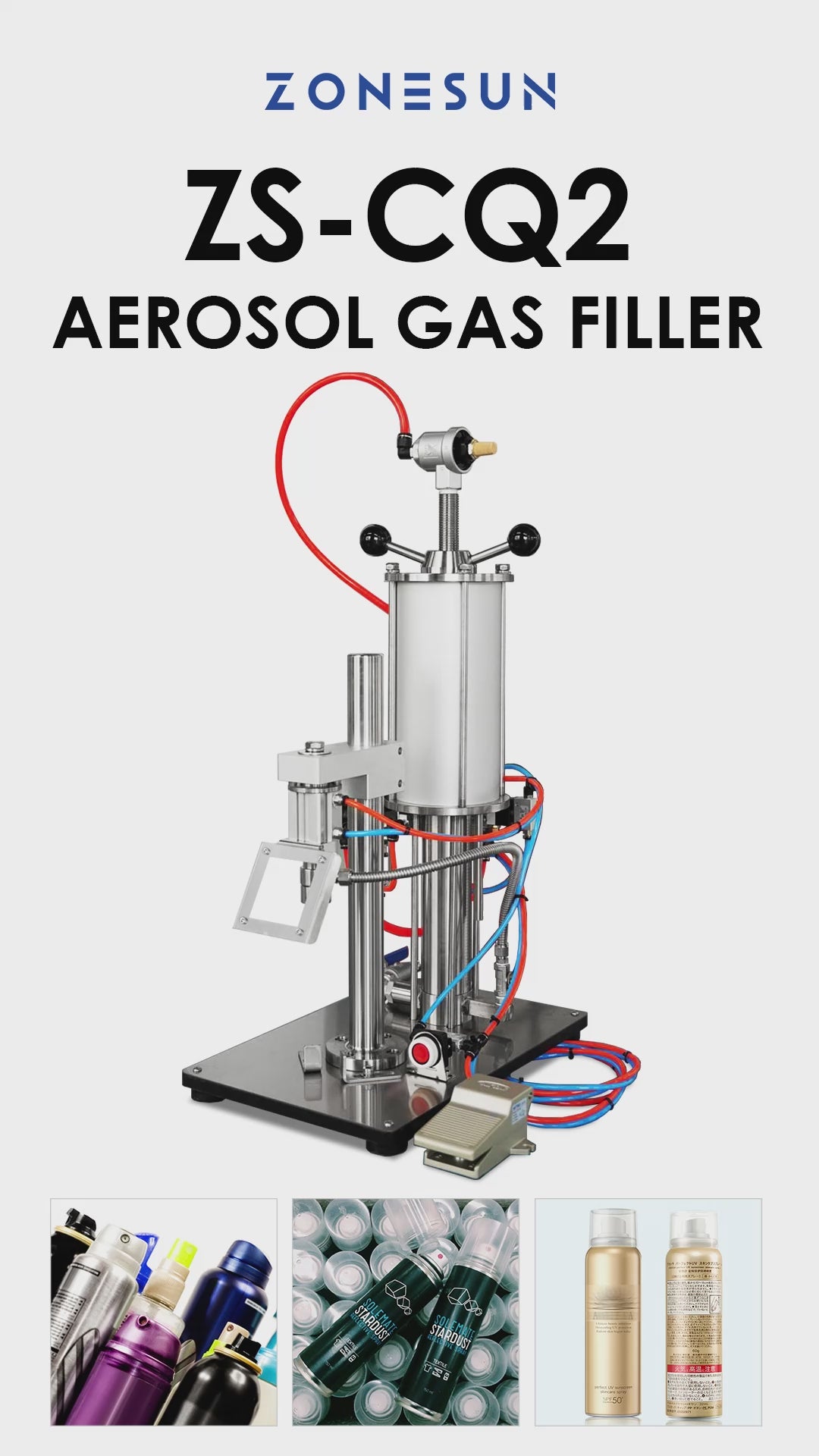 Zonesun ZS-CQ2 Aerosol Can Gas Filler Video