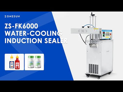 ZONESUN ZS-FK6000 Máquina seladora de folha de alumínio por indução com resfriamento a água 