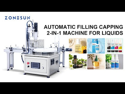ZONESUN ZS-AFC1Z Automatic Peristaltic pump Liquid Filling And Capping Machine