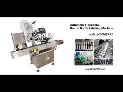ZONESUN Automatic Horizontal Round Bottle Labeling Machine