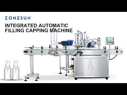 ZONESUN ZS-AFC9 Automatic Magnetic Pump Liquid Filling Perfume Bottle Capping Machine With Cap Feeder