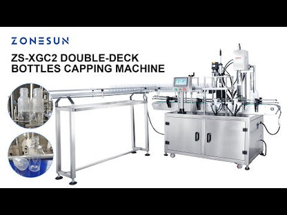 ZONESUN ZS-XGC2 Automatic Double Deck Bottle Capping Machine