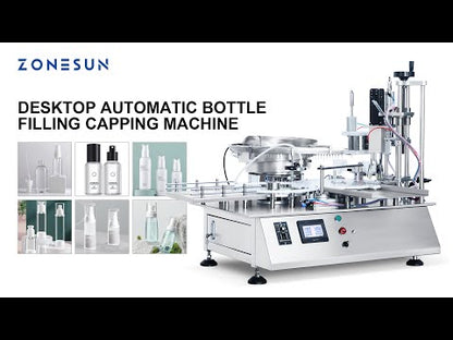 ZONESUN ZS-AFC7 Single Nozzle Magnetic Pump Liquid Filling and Capping Machine