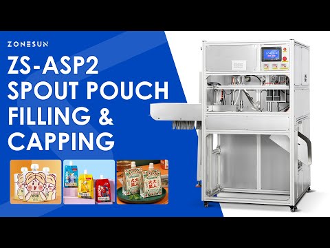 ZONESUN ZS-ASP2 Automatic Spout Pouch Filling and Capping Machine