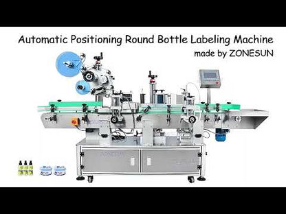 ZONESUN ZS-TB822D Automatic Double Sides Positioning Round Bottle Labeling Machine