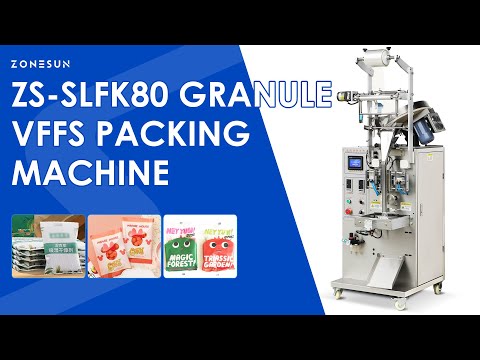 Zonesun ZS-SLFK80 Tablet VFFS Bagger Video