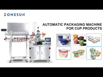 ZONESUN ZS-FS600 Máquina automática de enchimento de pasta de sorvete para copos 