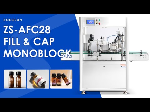 ZONESUN ZS-AFC28 Automatic Bottle Filling and Capping Machine