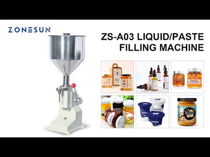 ZONESUN A03 50/100ML Máquina de enchimento manual de pasta