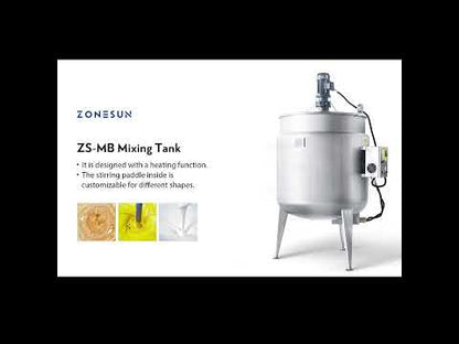 Tanque de mistura e aquecimento de pasta de aço inoxidável ZONESUN ZS-MB1000L 