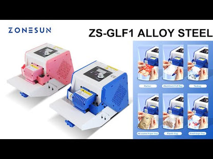 ZONESUN ZS-GLF1P Máquina de selagem de rolo de saco composto portátil ZONESUN 
