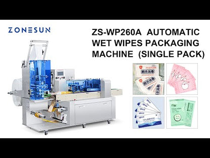 ZONESUN ZS-WP260A Máquina automática para fazer lenços umedecidos de pacote único 