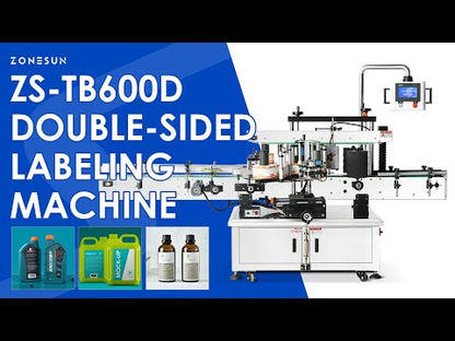 Zonesun ZS-TB600D F-Style Bottles Double-Sided Labeling Machine