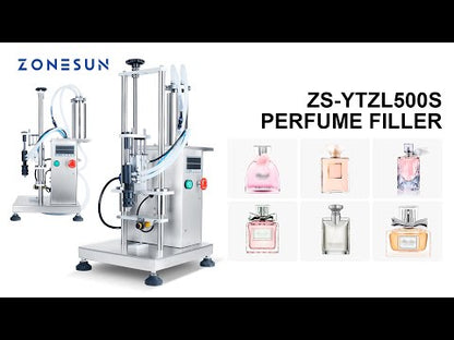 ZONESUN ZS-YTZL500S Máquina de enchimento de líquido para perfume de bico único a vácuo pneumático 