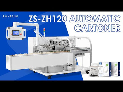 ZONESUN ZS-ZH120 Automatic Cartoner Carton Folder Gluer Folding Gluing Machine