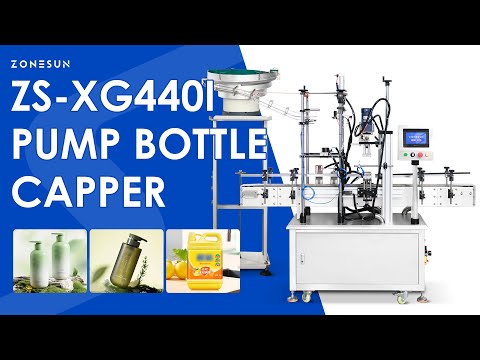 Zonesun ZS-XG440I Pump Bottle Capping Machine Video