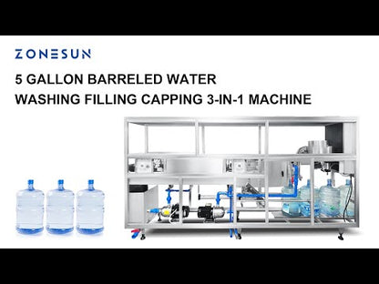 ZONESUN ZS-XG100J Automatic Barreled Water Liquid Filling Capping Machine