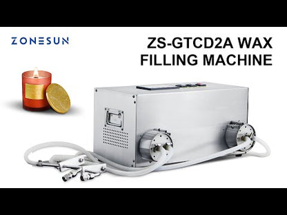 Máquina de llenado de líquido de cera con bomba de engranaje resistente al calor ZONESUN ZS-GTCD2A 