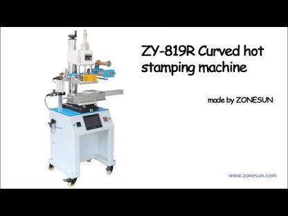 ZONESUN ZY-819R Máquina de estampado neumática de superficie cursiva con simulador