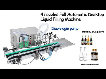 ZONESUN Desktop CNC Diaphragm Pump Liquid Filling Machine