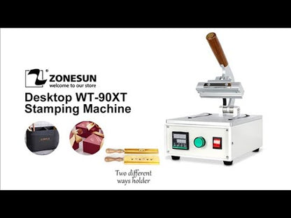 ZONESUN Desktop Manual Máquina de estampagem a quente