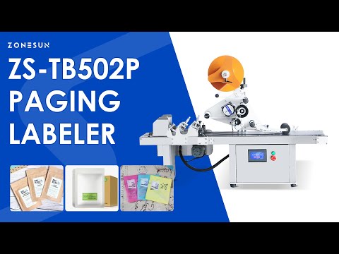 Zonesun ZS-TB502P Automatic Paging Labeling Machine Video