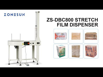 ZONESUN ZS-DBC800 Máquina automática de embalagem de filme estirável 