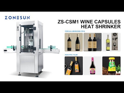 ZONESUN ZS-CSM1 Máquina automática de sellado termorretráctil de tapa de cuello de botella 