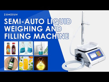 ZONESUN ZS-M1080S Semi Automatic Diaphragm Pump Liquid Weighing Filling Machine