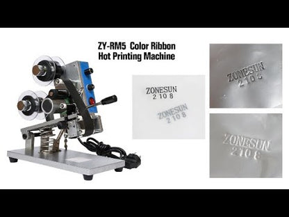 ZONESUN ZY-RM5 Color Ribbon Hot Printing Machine