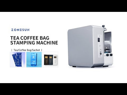 ZONESUN ZS-F550 Máquina de estampado de bolsas de té y café sin placa digital 